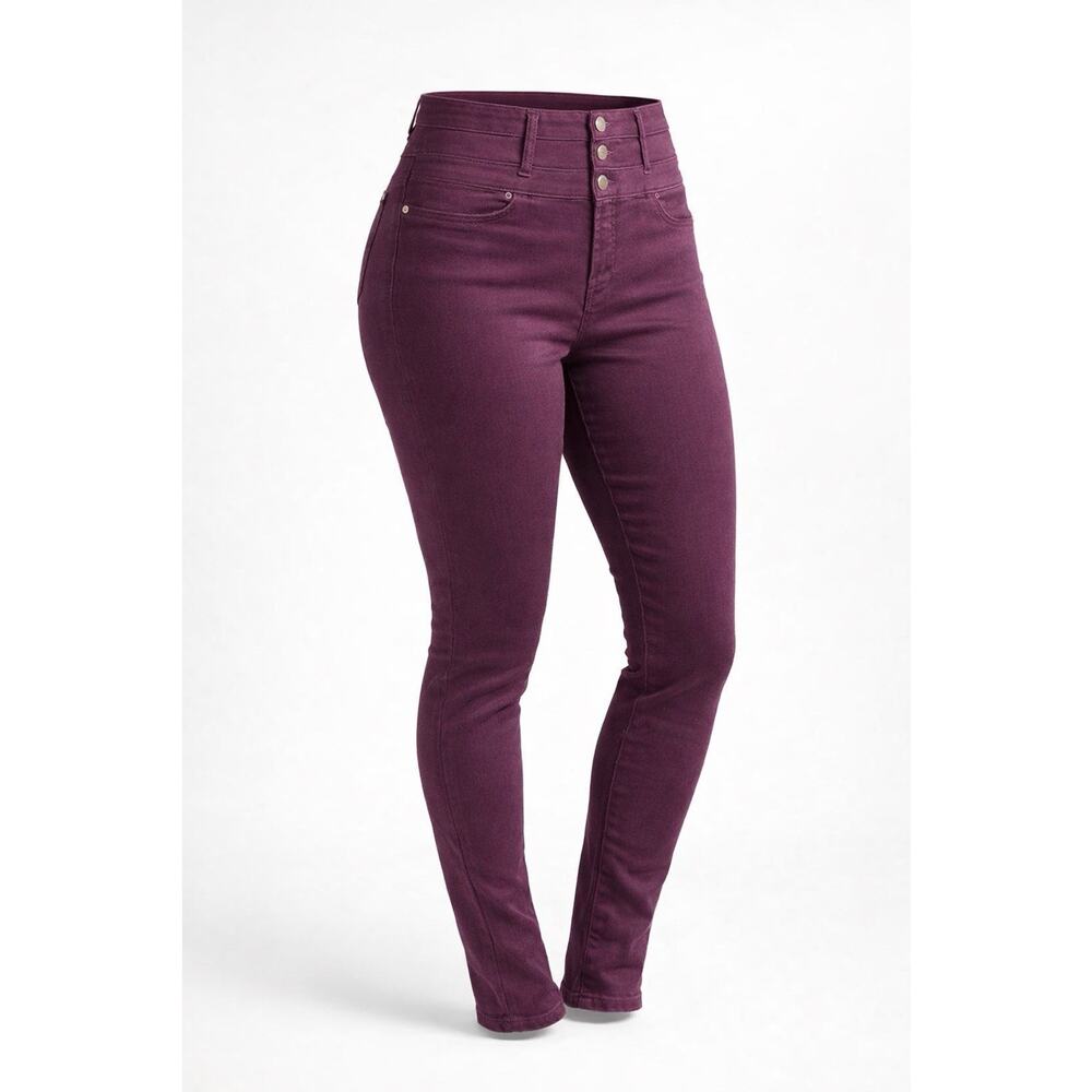 Refuge Women’s Size 8 Burgundy High Rise Skinny Pants Stretch Charlotte Russe